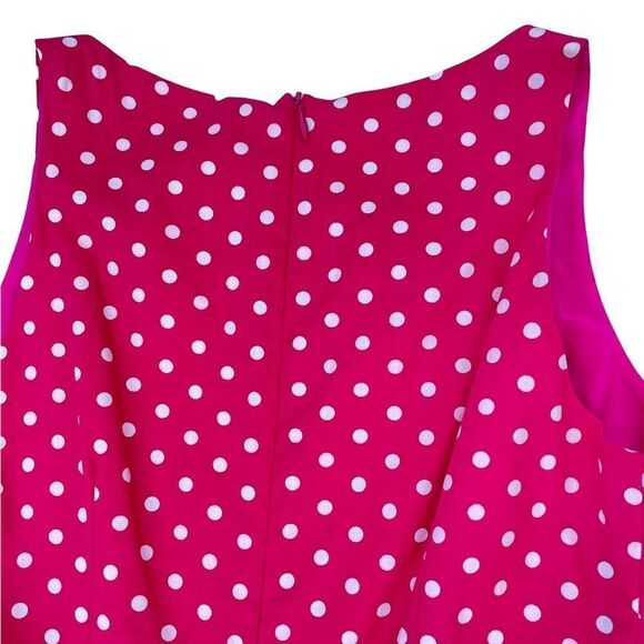Tracy and Michael Pink White Polka Dot Dress 60’s Petticoat Vintage Women 6 - Picture 3 of 7